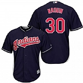 Youth Indians 30 Tyler Naquin Navy Cool Base Jersey Dzhi